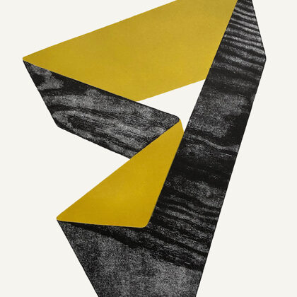 Nike. Woodcut, Stencil. 2023. 43,5 x 30 cm