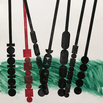 The Argonauts. Monotype on acetate. 2023. 56 x 38,5 cm