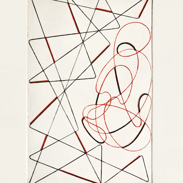 Narcissus and Echo. 2023. Drypoint