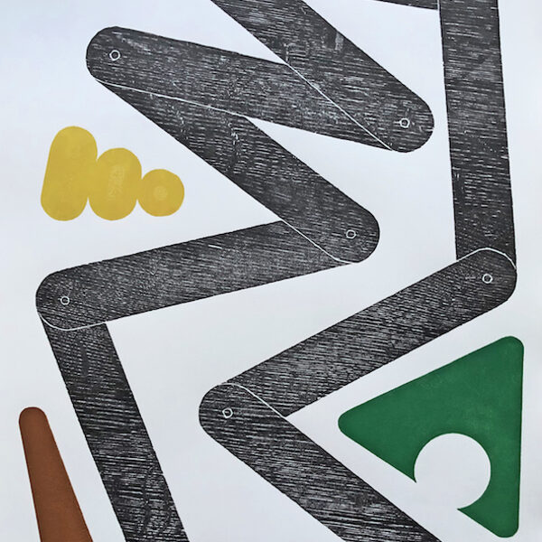 Theogony. 2023. Woodcut/ linocut. 57 x 47 cm. 