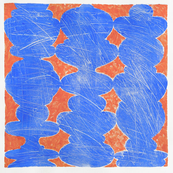 The Three Graces. Monotype on acetate. 2024. 30 x 30 cm. 