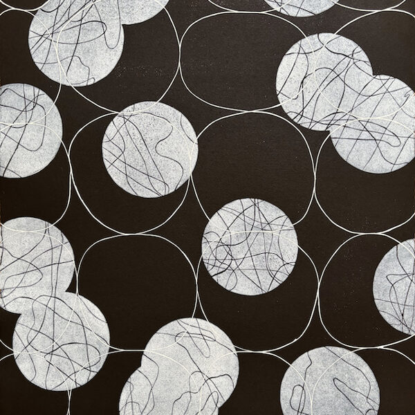 Huerta del Tamarit. Linocut. 2024. 52 x 38,5 cm