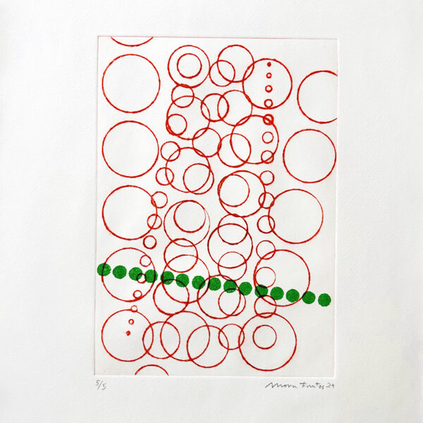 Drypoint/ Stencil. 21 x 15 cm.