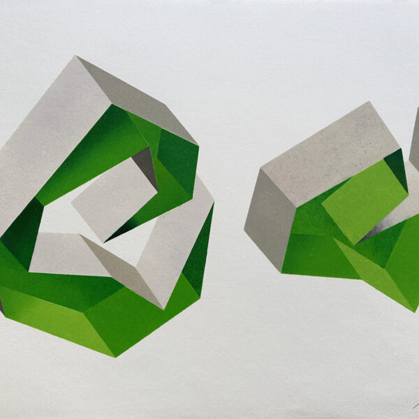 The Anatomy Lesson. 38 x 56 cm. Stencil. 2025