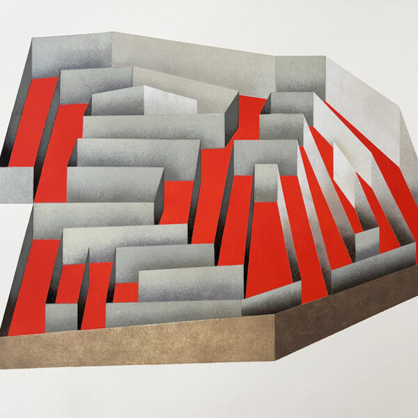 Mediterránea. Stencil. 50 x 70 cm. 2025