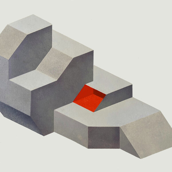 Galata morente. Stencil. 38 x 56 cm. 2025