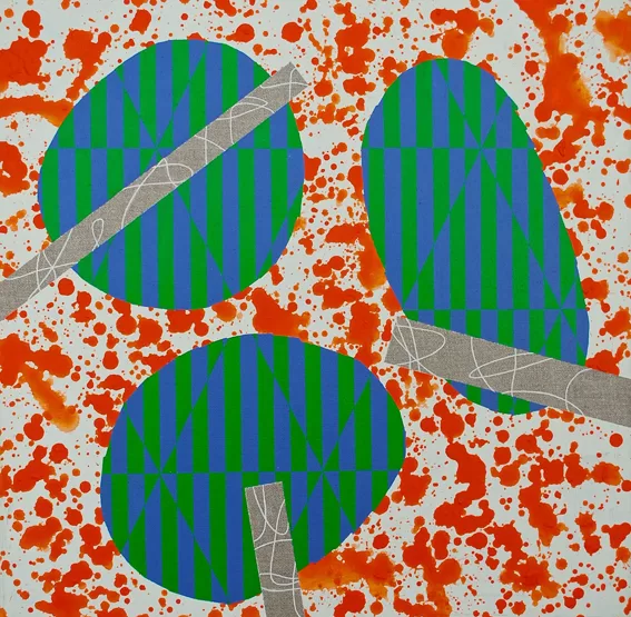 Pulcinella. 40 x 40 cm. 2018