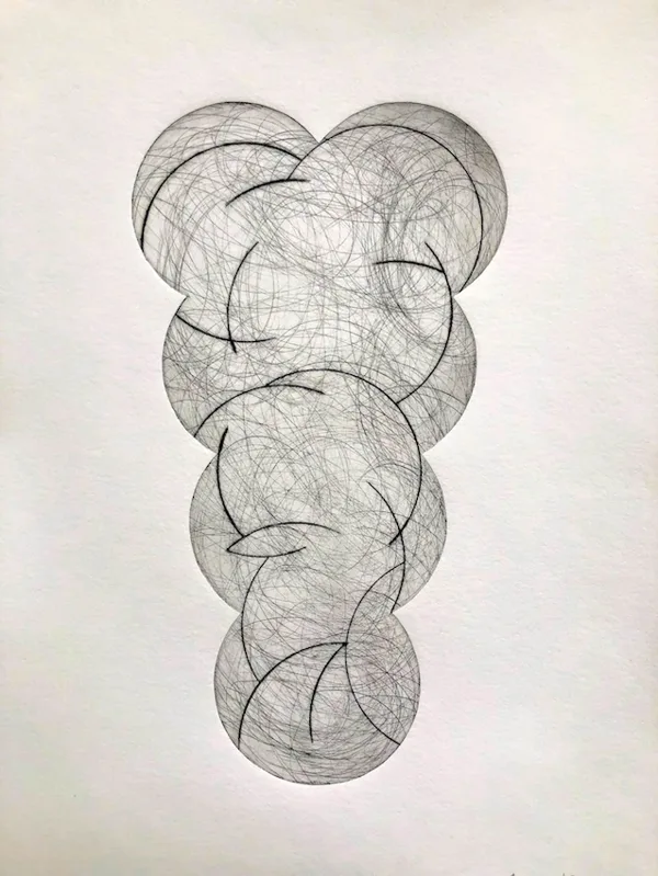 Hyacinth. Drypoint. 2022. 30 x 16,3 cm