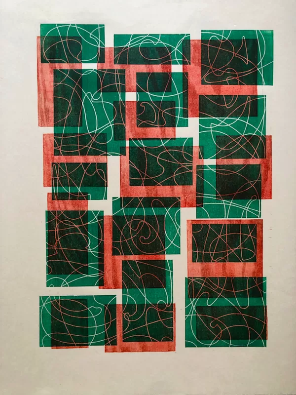 Lethe. Woodcut. 2022. 42 x 30 cm
