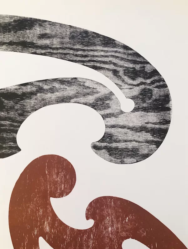 The Annunciation II. Woodcut. 2023. 62 x 48 cm