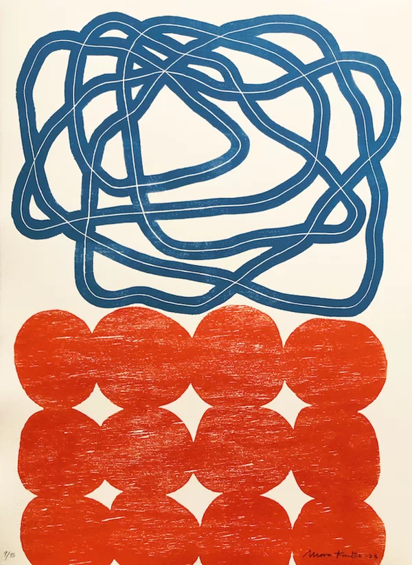 Laokoon. Woodcut. 2023. 53 x 39 cm
