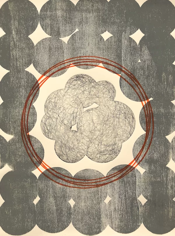Calypso. Drypoint, woodcut, linocut. 2023. 52 x 38,5 cm