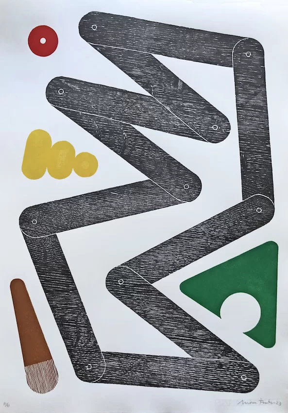 Theogony. 2023. Woodcut/ linocut. 57 x 47 cm. 