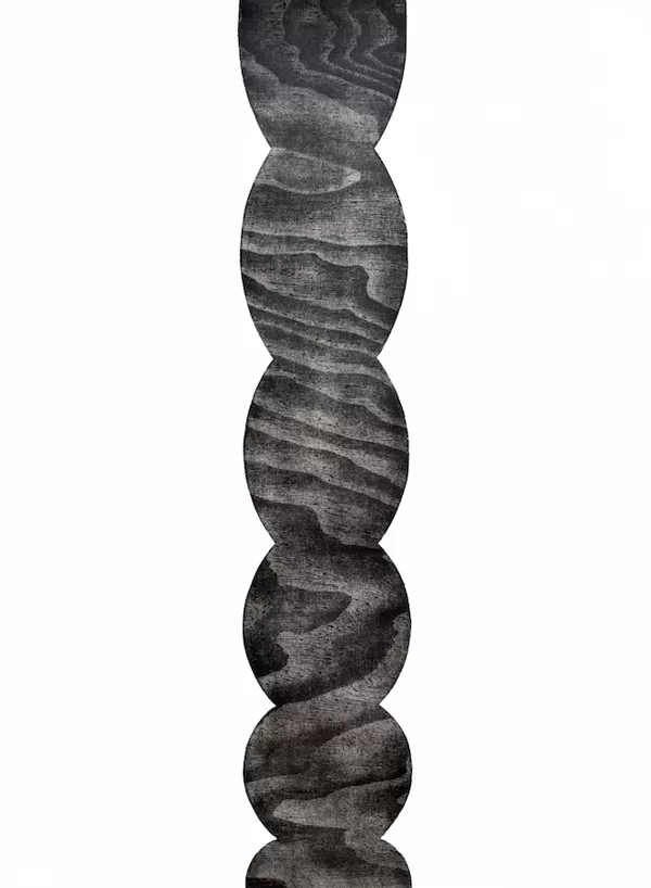 Kouros. 2025. Woodcut. 52 x 38,5 cm