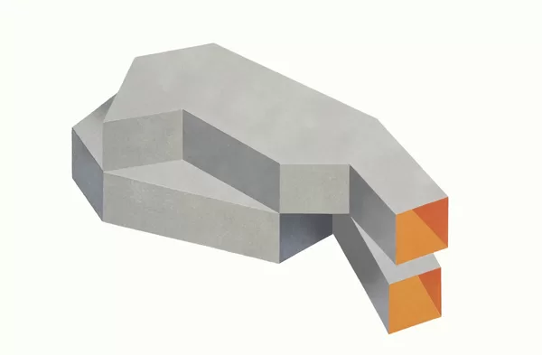 Venere dormiente. 38 x 56 cm. Stencil. 2025