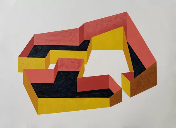 Barraganada. Stencil. 50 x 70 cm. 2025